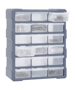  Mobile Contenitore con 18 Cassetti Medi 38x16x47 cm