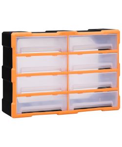  Mobile Contenitore con 8 Cassetti Grandi 52x16x37 cm