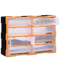  Mobile Contenitore con 8 Cassetti Grandi 52x16x37 cm