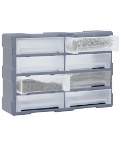  Mobile Contenitore con 8 Cassetti Grandi 52x16x37 cm