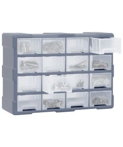  Mobile Contenitore con 16 Cassetti Medi 52x16x37 cm