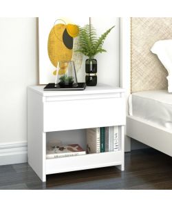 vidaXL Comodini 2 pz Bianco 40x30x39 cm in Legno Ingegnerizzato - Elegante Design - Arredamento Moderno