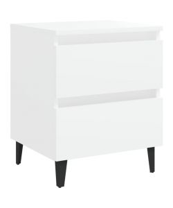 vidaXL Comodino Bianco 40x35x50 cm in Legno Multistrato - Design Chic - Arredo Interni