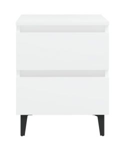 vidaXL Comodino Bianco 40x35x50 cm in Legno Multistrato - Design Chic - Arredo Interni