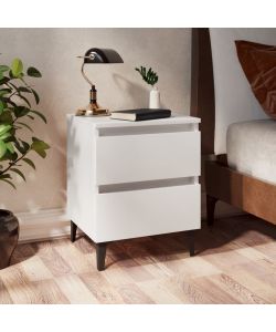 vidaXL Comodino Bianco 40x35x50 cm in Legno Multistrato - Design Chic - Arredo Interni