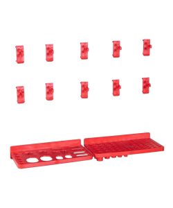  Kit Contenitori 71 pz con Pannelli a Parete Rosso e Nero