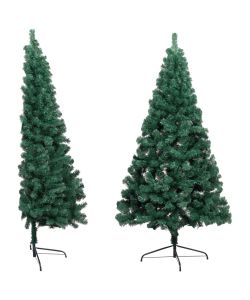 Albero di Natale Artificiale a Met Supporto Verde 240 cm PVC