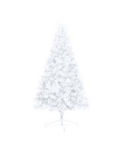 Albero di Natale Artificiale a Met Supporto Bianco 120 cm PVC