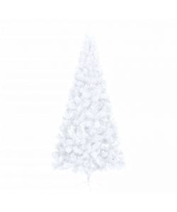 Albero di Natale Artificiale a Met Supporto Bianco 240 cm PVC