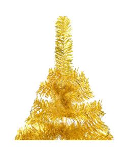 Albero di Natale Artificiale con Supporto Oro 120 cm PET