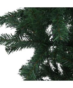 Albero di Natale Artificiale Capovolto con Supporto Verde 180 cm PVC
