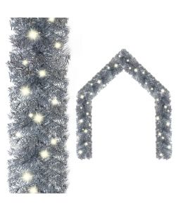Ghirlanda Natalizia con Luci a LED 10 m Argento