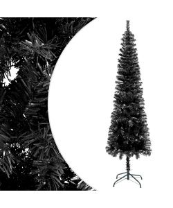 Albero di Natale Sottile Nero 120 cm