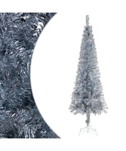 Albero di Natale Sottile Argento 240 cm