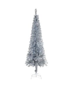 Albero di Natale Sottile Argento 240 cm