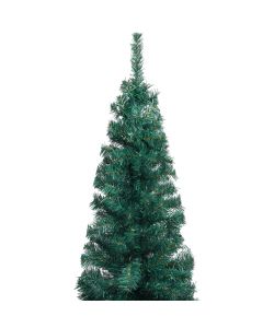 Albero di Natale Artificiale Sottile Supporto Verde 120 cm PVC