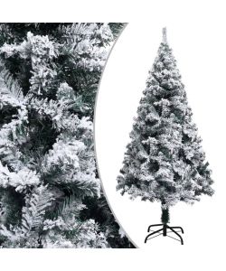 Albero di Natale Artificiale con Neve Verde 120 cm PVC