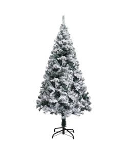 Albero di Natale Artificiale con Neve Verde 120 cm PVC