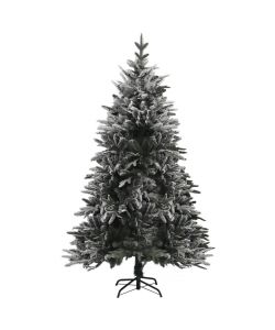 Albero di Natale Artificiale con Neve Verde 240 cm in PVC e PE