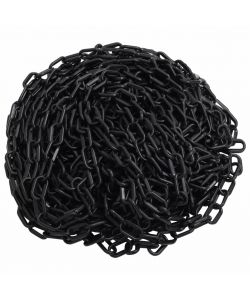 Catena Segnaletica Nera 30 m 4 mm in Plastica