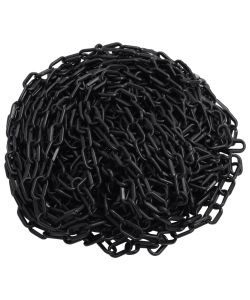 Catena Segnaletica Nera 100 m 4 mm in Plastica