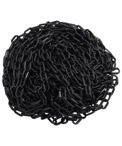 Catena Segnaletica Nera 100 m 8 mm in Plastica