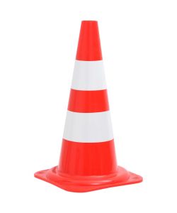 Coni Segnaletici Stradali Riflettenti 20 pz Rosso Bianco 50 cm