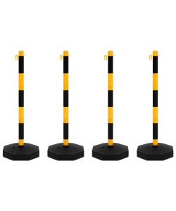Set di Pali Stradali con Catena in Plastica di 10 m