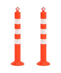 Dissuasori Traffico con Catena 2 pz 75 cm in PE