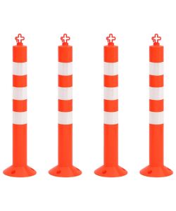 Dissuasori Traffico con Catena 4 pz 75 cm in PE
