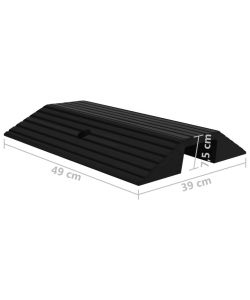 Rampa per Soglia a Ponte 49x39x7,5 cm in Gomma