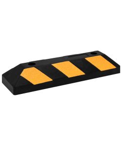 Delimitatori di Parcheggio Riflettenti 2 pz 56x15x10cm in Gomma