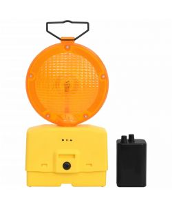 Lampeggianti da Cantiere 4pz con Batterie 18x8x37 cm