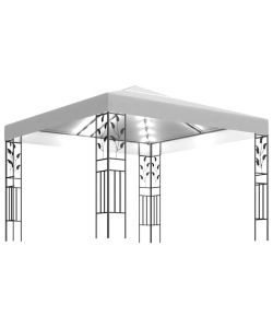 Gazebo con Luci LED a Stringa 3x3 m Bianco