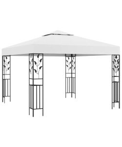 Gazebo con Luci LED a Stringa 3x3 m Bianco