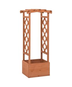 Fioriera a Traliccio con Arco 49x39x117 cm in Legno di Abete