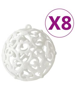 Set Palline di Natale 100 pz Bianco