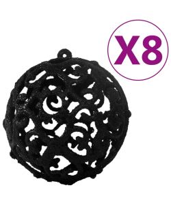 Set Palline di Natale 100 pz Nero