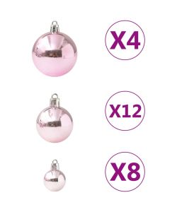 Set Palline di Natale 100 pz Rosa