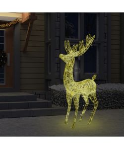 Renna di Natale in Acrilico XXL 250 LED 180 cm Bianco Caldo