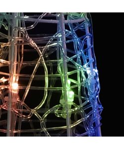 Piramide Decorativa Cono di Luce LED Acrilico Colorata 120 cm