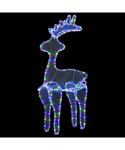 Decorazione Natalizia Renna in Rete con 306 LED 60x24x89 cm