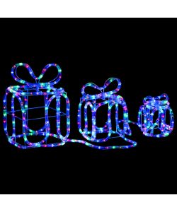 Decorazione Natale Scatole Regalo con 180 LED Interni Esterni