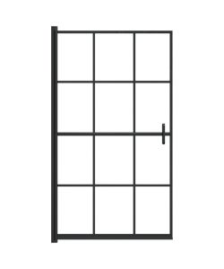 Pannello per Box Doccia in ESG 80x140 cm Nero