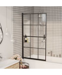 Pannello per Box Doccia in ESG 80x140 cm Nero
