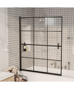 Pannello per Box Doccia in ESG 116x140 cm Nero