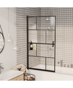 Pannello per Box Doccia in ESG 80x140 cm Nero