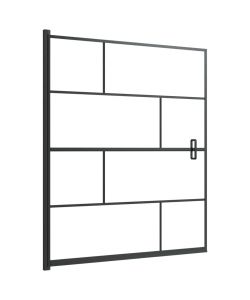 Pannello per Box Doccia in ESG 116x140 cm Nero