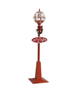 Lampione Natalizio con Babbo Natale 175 cm LED