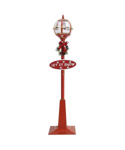 Lampione Natalizio con Babbo Natale 175 cm LED